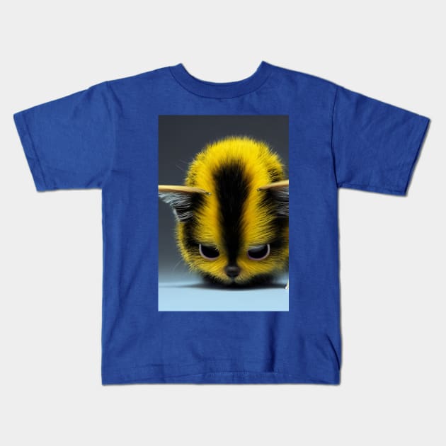 Puffy Sad Fur Ball Kids T-Shirt by Parody-is-King